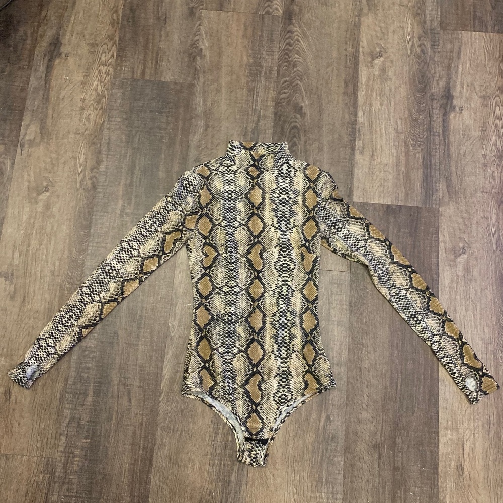 I.AM.GIA snake print bodysuit